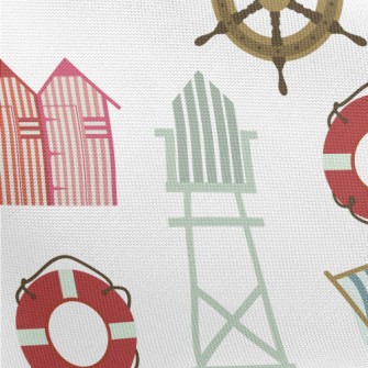 Lighthouse Lifebuoy Anchor Pongee