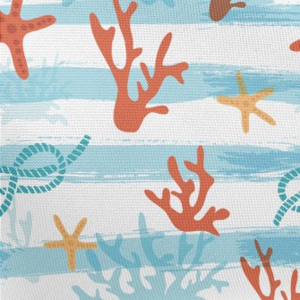 Striped Coral Starfish Pongee