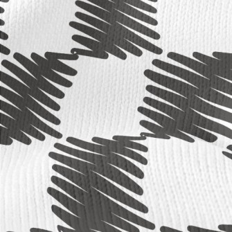 Line Art Grid Stretch Jersey