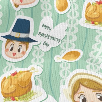 Thanksgiving Boy And Girl Stretch Jersey