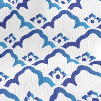 Gradient Flower Frame Flowers Stretch Jersey