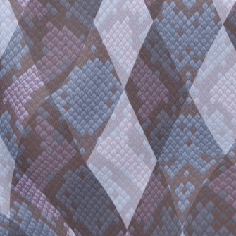 Mysterious Diamond Snake Patte Lightweight Cotton Poplin