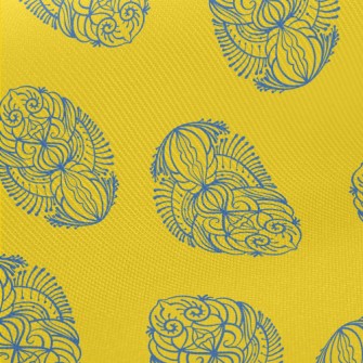 Mysterious Ancient Totem Midweight Cotton Poplin