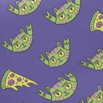 Pizza Rock Cat Midweight Cotton Poplin