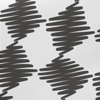 Line Art Grid Midweight Cotton Poplin