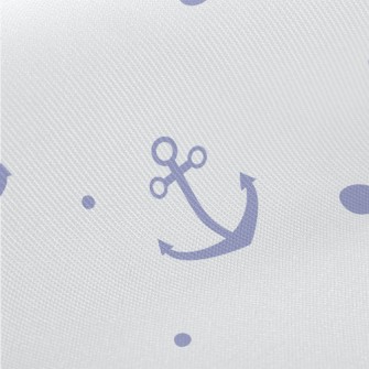 Navy Wind Anchor Midweight Cotton Poplin