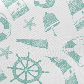 Starfish Lighthouse Binoculars Midweight Cotton Poplin