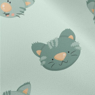 Playful Big Head Cat Chiffon