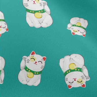 Smiling Lucky Cat Chiffon