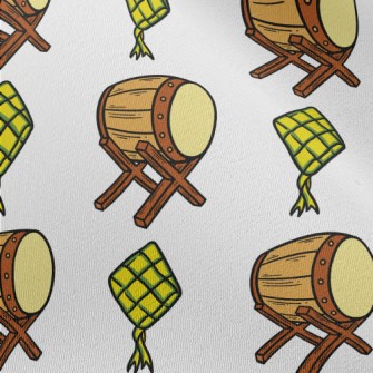 Taiko Drums And Kites Chiffon