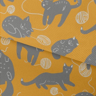 Cute Black Cat Waterproof Oxford