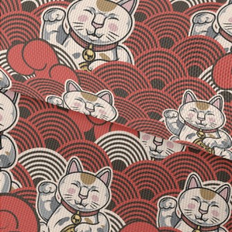 Serious Face Lucky Cat Waterproof Oxford