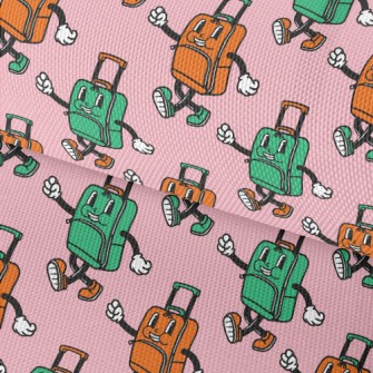 Walking Face Suitcase Waterproof Oxford