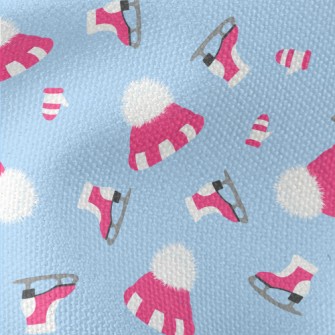 Fur Hat Skates Waterproof Canvas