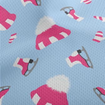 Fur Hat Skates Athletic Mesh Flat Back