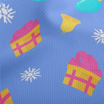 Small Bell Gift Box Athletic Mesh Flat Back