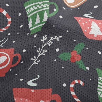 Christmas Mug Athletic Mesh Flat Back
