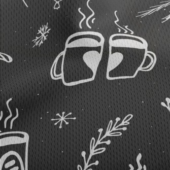 Couple Cup Of Hot Tea Athletic Mesh Flat Back