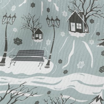 A Cozy Town In The Snow Terry