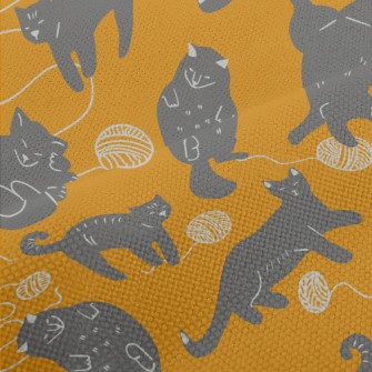 Cute Black Cat Performance Linen