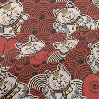 Serious Face Lucky Cat Performance Linen