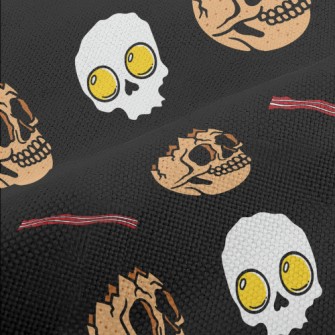 Skull Poached Egg Bacon Performance Linen