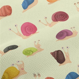 Colorful Snail Shells Performance Linen