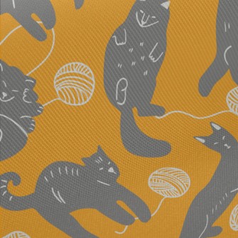 Cute Black Cat Twill