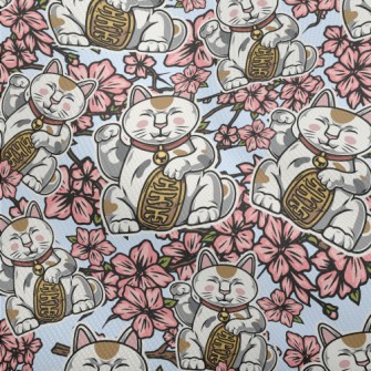 Cherry Blossoms And Lucky Cat Dobby