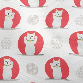 Red And White Lucky Cat Dobby