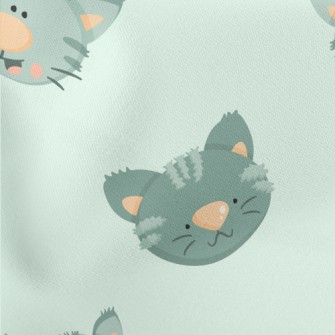 Playful Big Head Cat Stretch Ponte