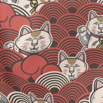 Serious Face Lucky Cat Stretch Ponte