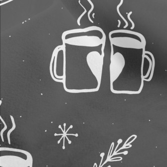 Couple Cup Of Hot Tea Micro Fleece