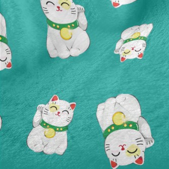 Smiling Lucky Cat Minky