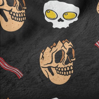 Skull Poached Egg Bacon Minky