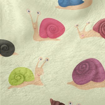 Colorful Snail Shells Minky