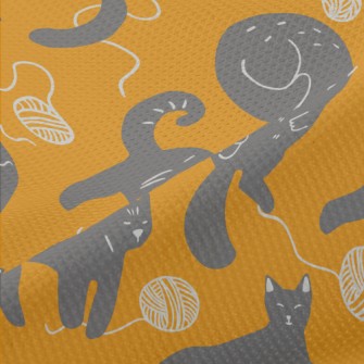 Cute Black Cat Piqué