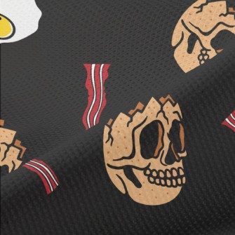 Skull Poached Egg Bacon Piqué