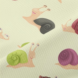 Colorful Snail Shells Piqué