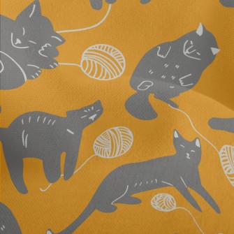 Cute Black Cat Lightweight Performance Linen