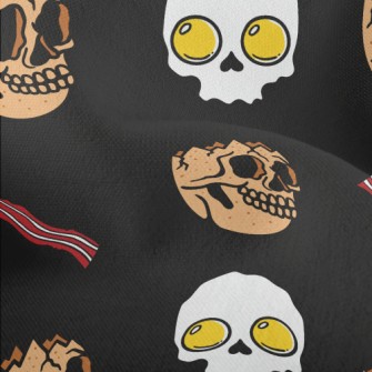 Skull Poached Egg Bacon Lightweight Performance Linen