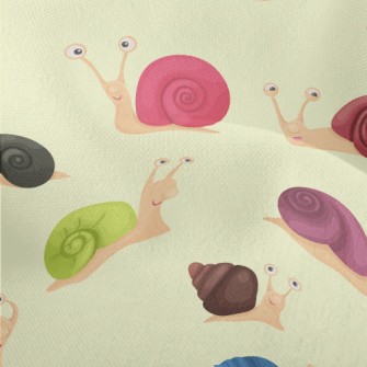 Colorful Snail Shells Lightweight Performance Linen