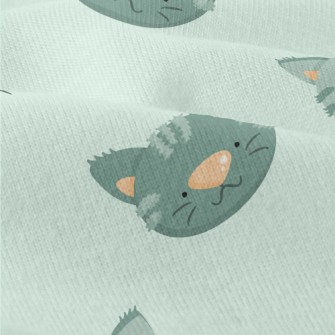 Playful Big Head Cat Modern Jersey