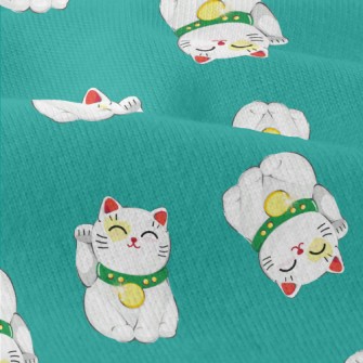 Smiling Lucky Cat Modern Jersey