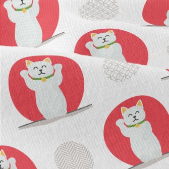 Red And White Lucky Cat Modern Jersey