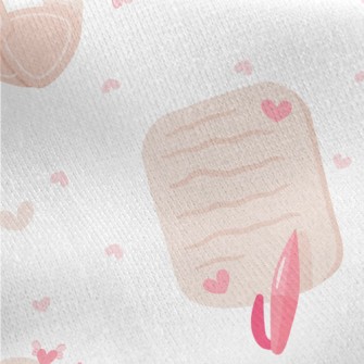 Cute Envelope Stationery Jersey Backed Fleece