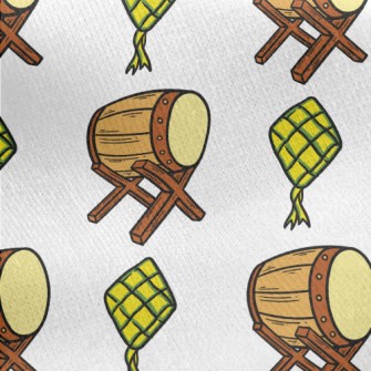 Taiko Drums And Kites Jersey Backed Fleece