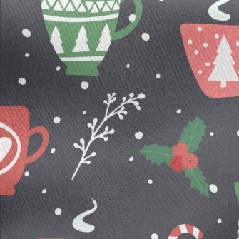 Christmas Mug Jersey Backed Fleece