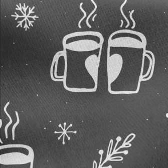 Couple Cup Of Hot Tea Jersey Backed Fleece