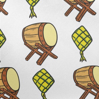 Taiko Drums And Kites Pongee